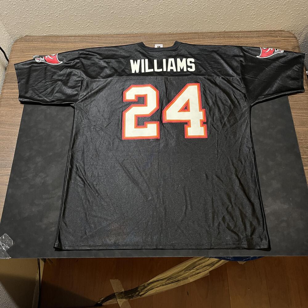 Tampa Bay Buccaneers Jersey Mens 2XL Black NFL Football Williams 24 Players